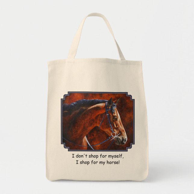 Bay Horse Hanoverian Warmblut Tragetasche (Vorne)