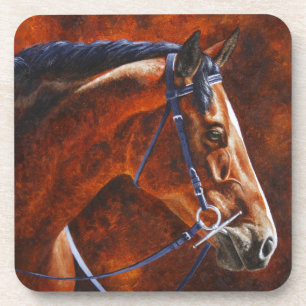 Bay Horse Hanoverian Warmblut Untersetzer