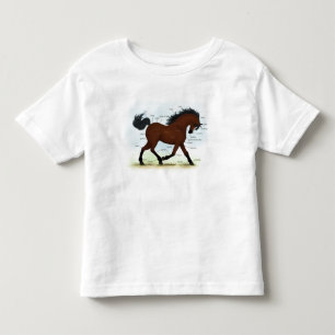 Bay Horse mit Blaze Educational Anatomic Chart Kleinkind T-shirt