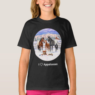 Bay Kastnut Gray Grulla I Liebe Appaloosas T-Shirt