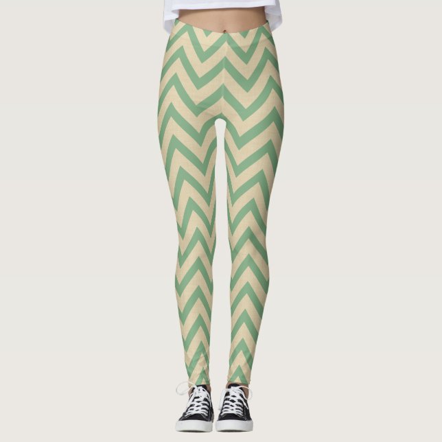 Bay Leaf Gewürzmoods Chevrons Leggings (Vorderseite)