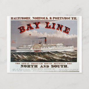 Bay Line - The Great Through Line Postkarte