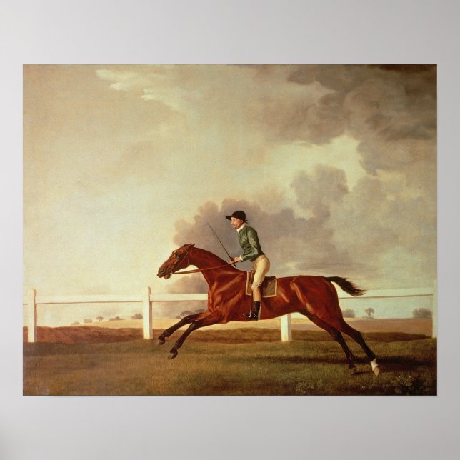 Bay Malton mit John Singleton Up, c.1767 Poster (Vorne)