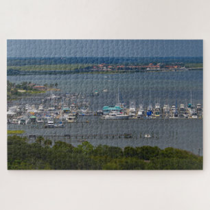 Bay Marina Boats Sailboats Yachten Küste Puzzle