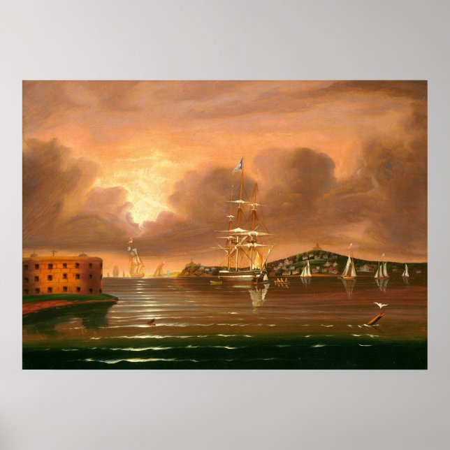 Bay of New York - Thomas Chambers Fine Art Poster (Vorne)