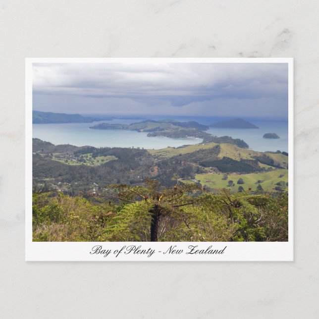 Bay of Plenty, Islands from Oove, Neuseeland Postkarte (Vorderseite)