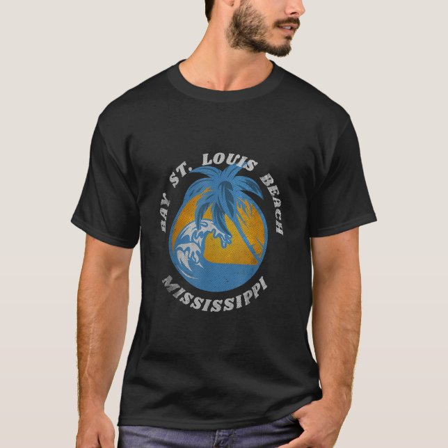 Bay St Louis Beach Beautiful Mississippis T-Shirt (Vorderseite)