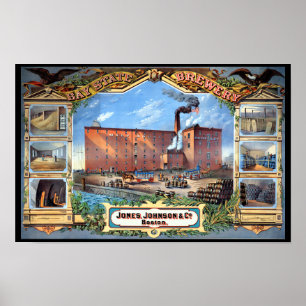 Bay State Brauerei Boston Poster