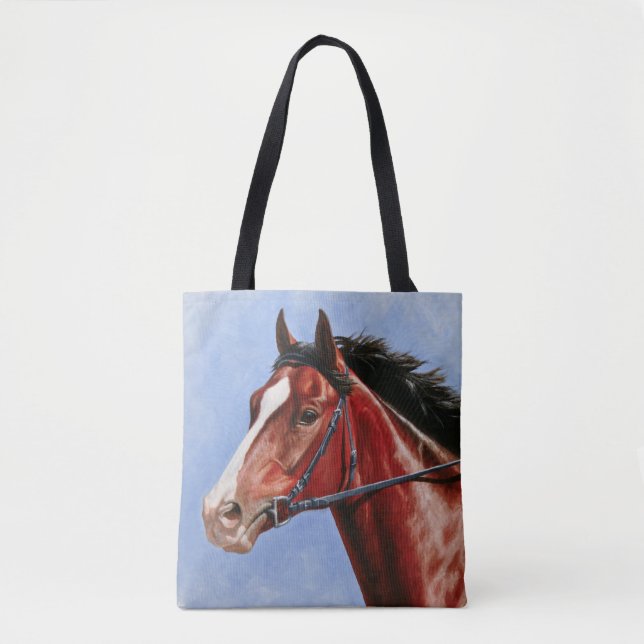 Bay Thoroughbred Race Pferd (Vorderseite)
