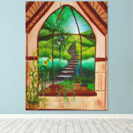 Bay Window Leinwanddruck