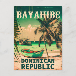 Bayahibe Dominikanische Republik - Retro Vintage 6 Postkarte