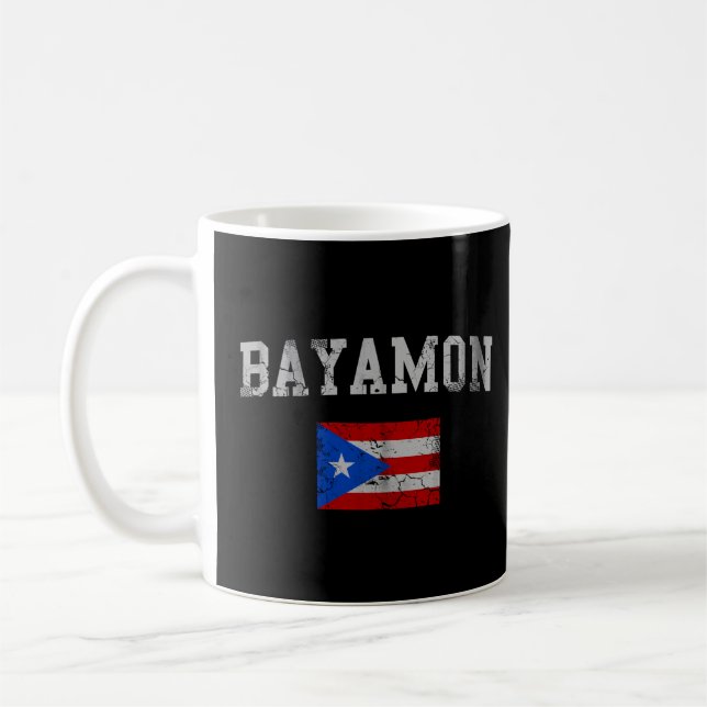 Bayamon Puerto Rico Flag Kaffeetasse (Links)