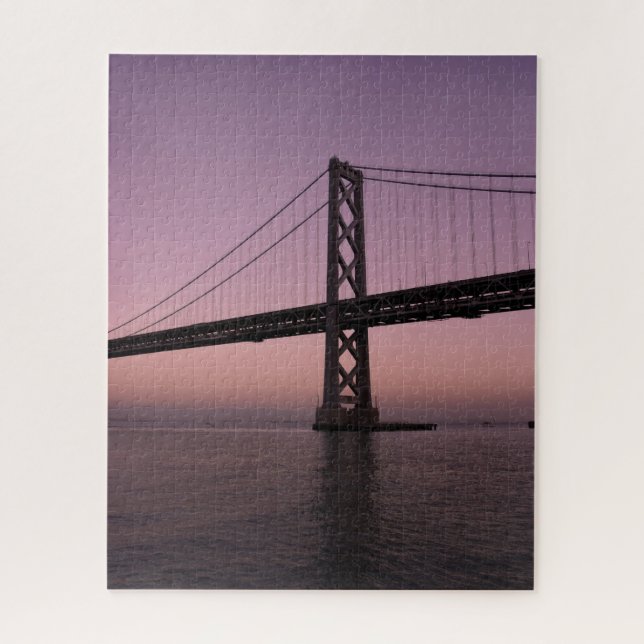 Baybridge unter Pink Sky Puzzle (Vertikal)