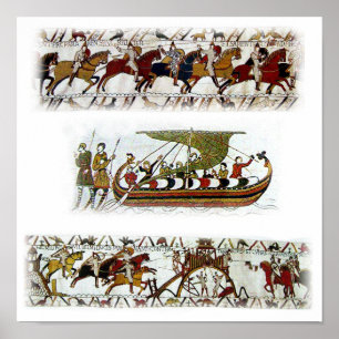 Bayeau Tapestry 11. Jahrhundert Poster