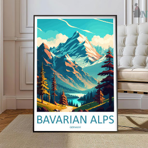 Bayerische Alpen Druck Bayerische Heimdekoration L Poster