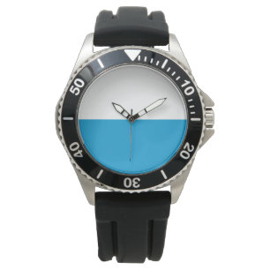 Bayerische Flagge Armbanduhr