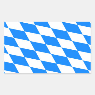 Bayerische Flagge - Bayerische Küche Rechteckiger Aufkleber