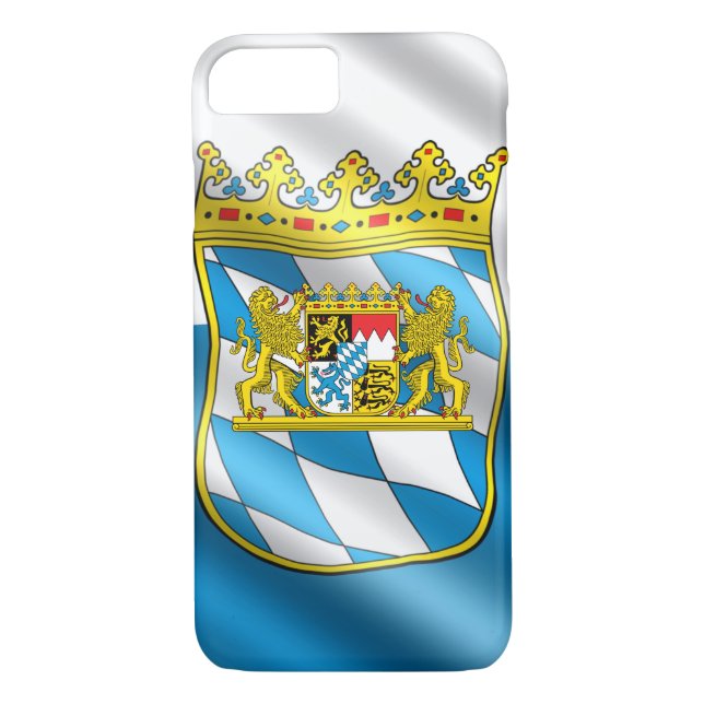 Bayerische Flagge Case-Mate iPhone Hülle (Rückseite)