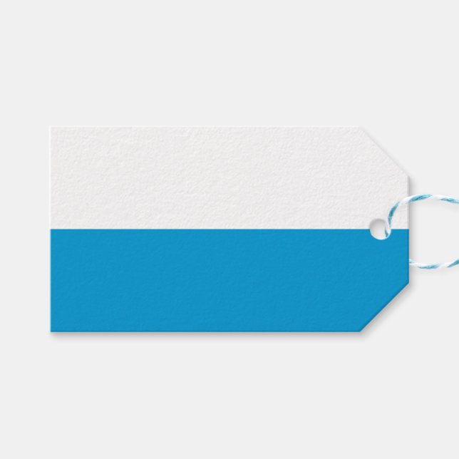 Bayerische Flagge Geschenkanhänger (Vorderseite (Horizontal))