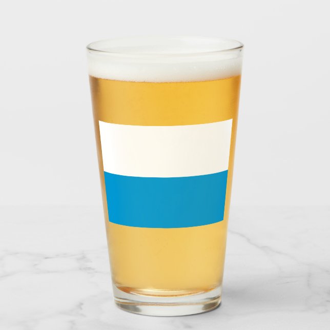 Bayerische Flagge Glas (Vorne (Gefüllt))