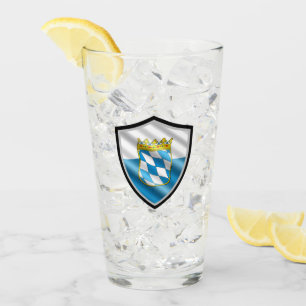 Bayerische Flagge Glas
