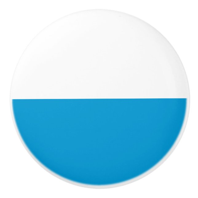 Bayerische Flagge Keramikknauf (Vorderseite)