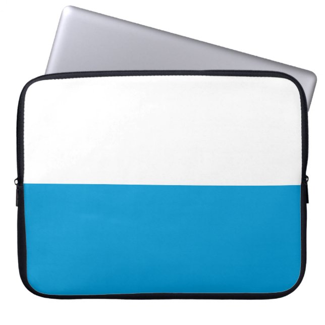 Bayerische Flagge Laptopschutzhülle (Vorderseite)