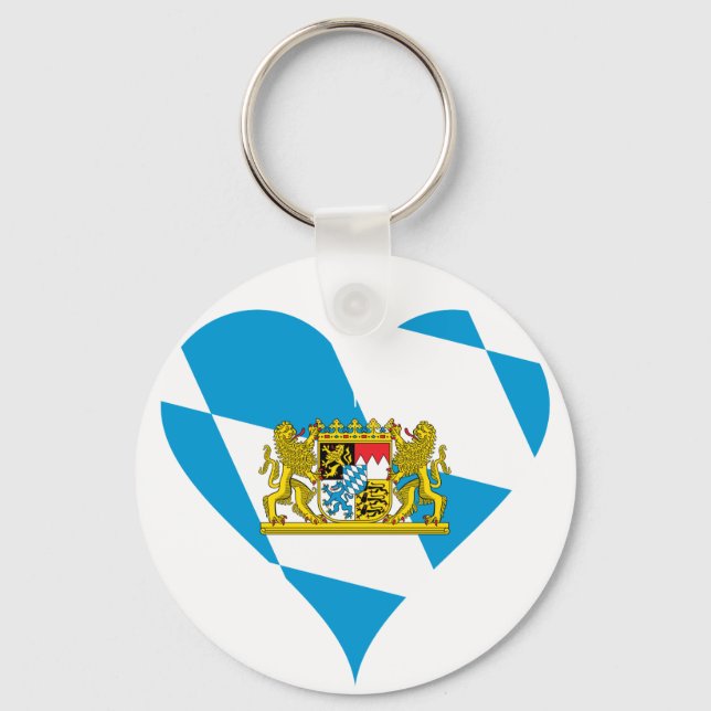Bayerische Flagge Schlüsselanhänger (Vorderseite)