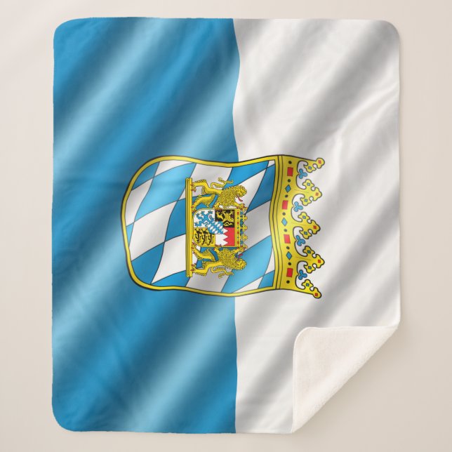 Bayerische Flagge Sherpadecke (Vorderseite)