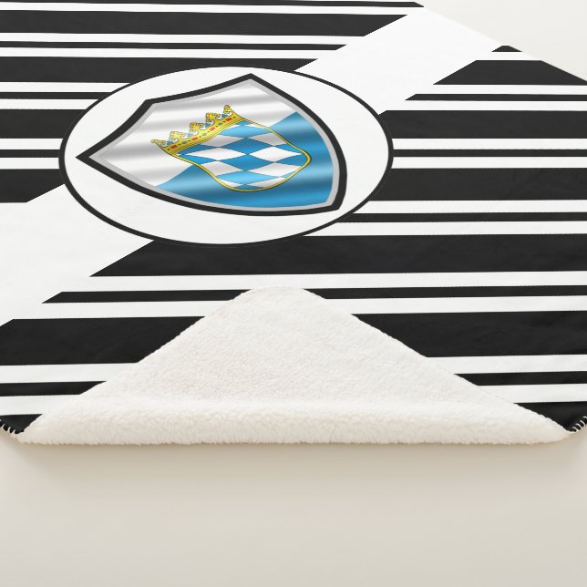 Bayerische Flagge Sherpadecke (3/4)