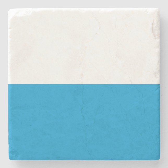 Bayerische Flagge Steinuntersetzer (Vorderseite)