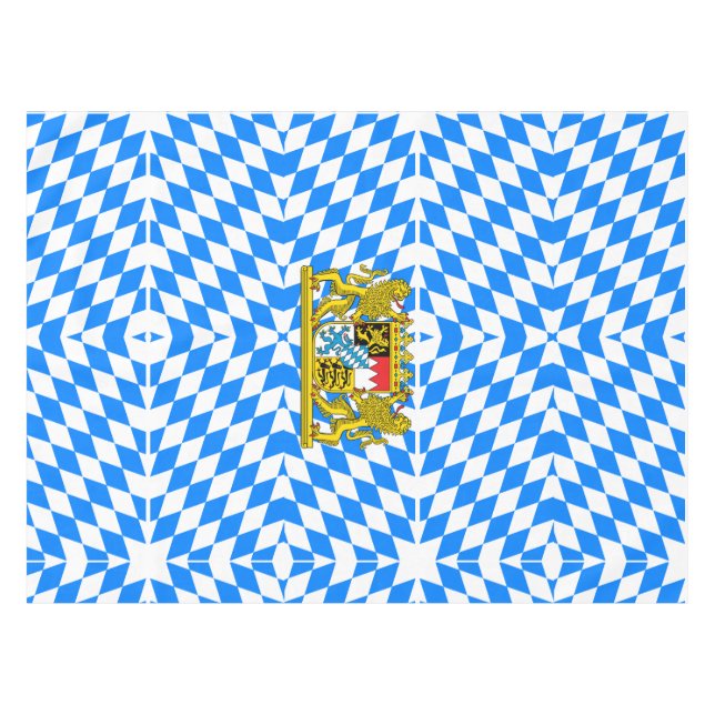 Bayerische Flagge Tischdecke (Vorderseite (Horizontal))
