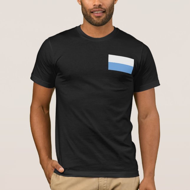 Bayerische Streifenflagge T-Shirt (Vorderseite)