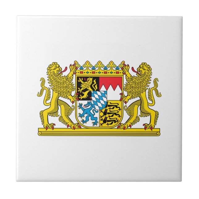 Bayerische Wappendecke Fliese (Vorderseite)