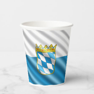 Bayerische Wappenwappen Pappbecher