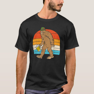 Bayerischer Bigfoot Deutscher Oktoberfest Lustiger T-Shirt