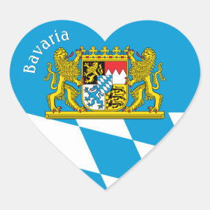 Bayerischer Herzsticker, patrouillische bayerische Herz-Aufkleber