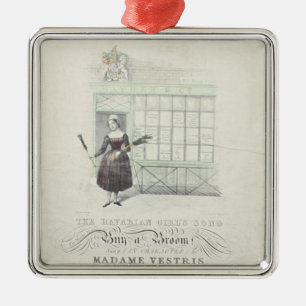 Bayerisches Mädchen-Lied durch Maxime Gouci, Silbernes Ornament