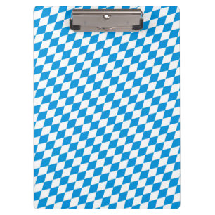 Bayerisches Staatsgebiet - Flaggenfarben Muster Klemmbrett