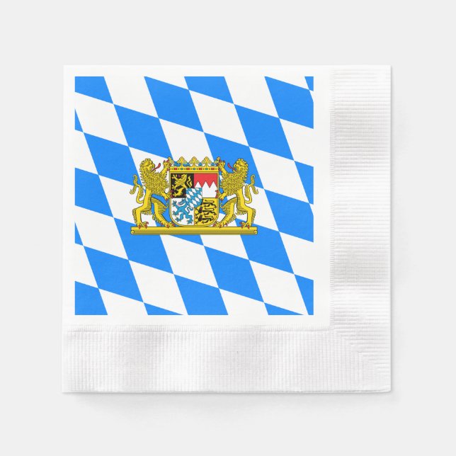 Bayerisches Wappen Serviette (Vorderseite)