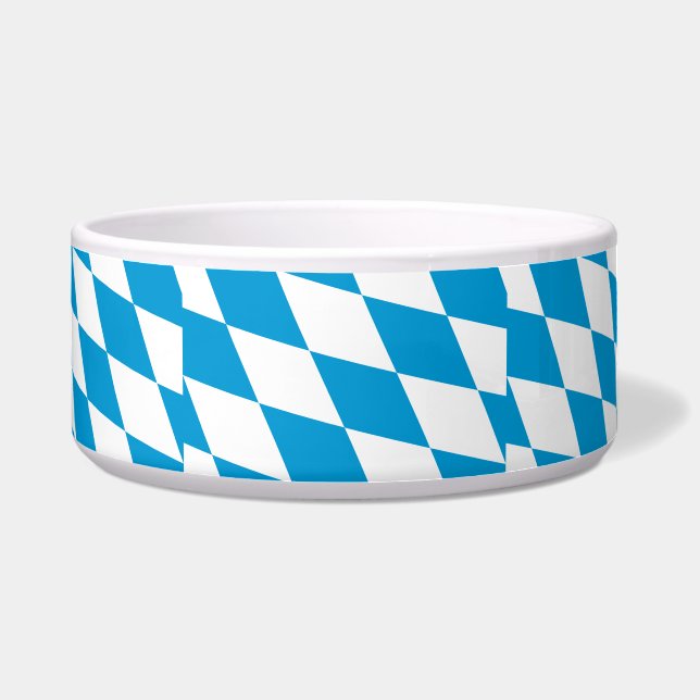 Bayern, Deutschland Flag Pet Bowl Napf (Vorderseite)