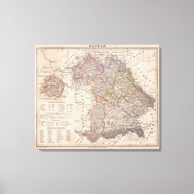 Bayern, Deutschland Leinwanddruck (Vorderseite)