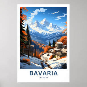 Bayern Deutschland Reisen Print Poster