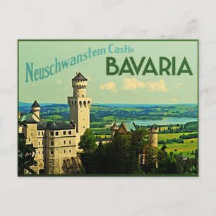 Bayern Deutschland Schloss Neuschwanstein Postkarte
