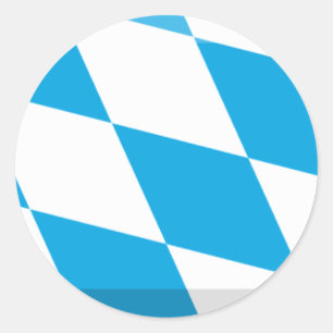 Bayern Flag Gem Runder Aufkleber