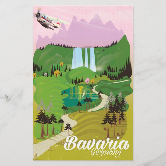 Bayern Landschaftspflege Briefpapier (Vorderseite)