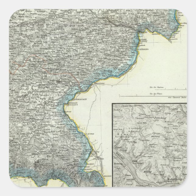 Bayern, Passau Quadratischer Aufkleber (Vorderseite)