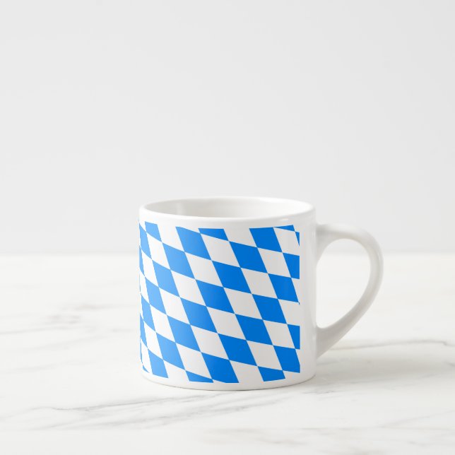 Bayern Rauten Fahne Espressotasse (Rechts)
