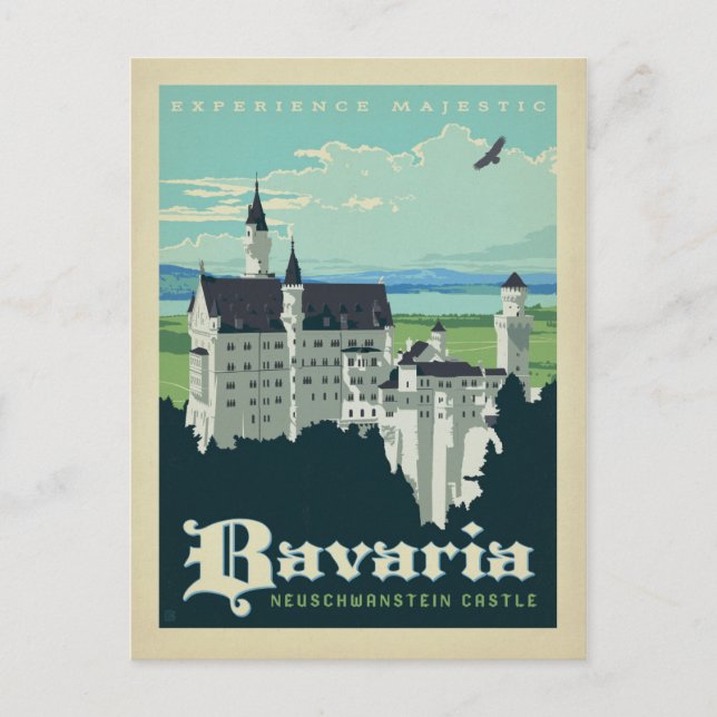 Bayern | Schloss Neuschwanstein Postkarte (Vorderseite)