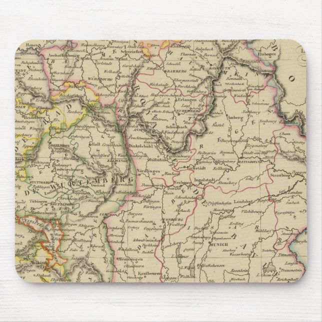 Bayern, W?rttemberg und Baden Gr Mousepad (Vorne)